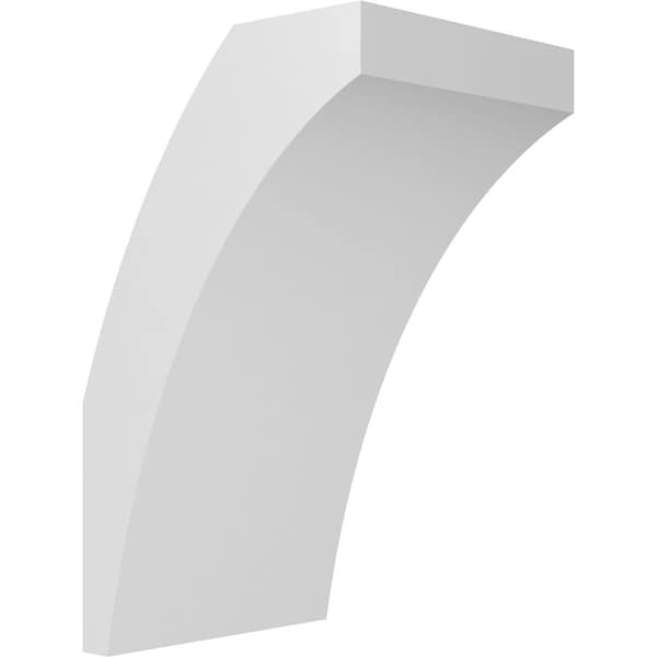 Ekena Millwork 5 1/2-in. W x 6-in. D x 10-in. H Thorton Architectural Grade PVC Knee Brace BRCP055X06X10THR - main